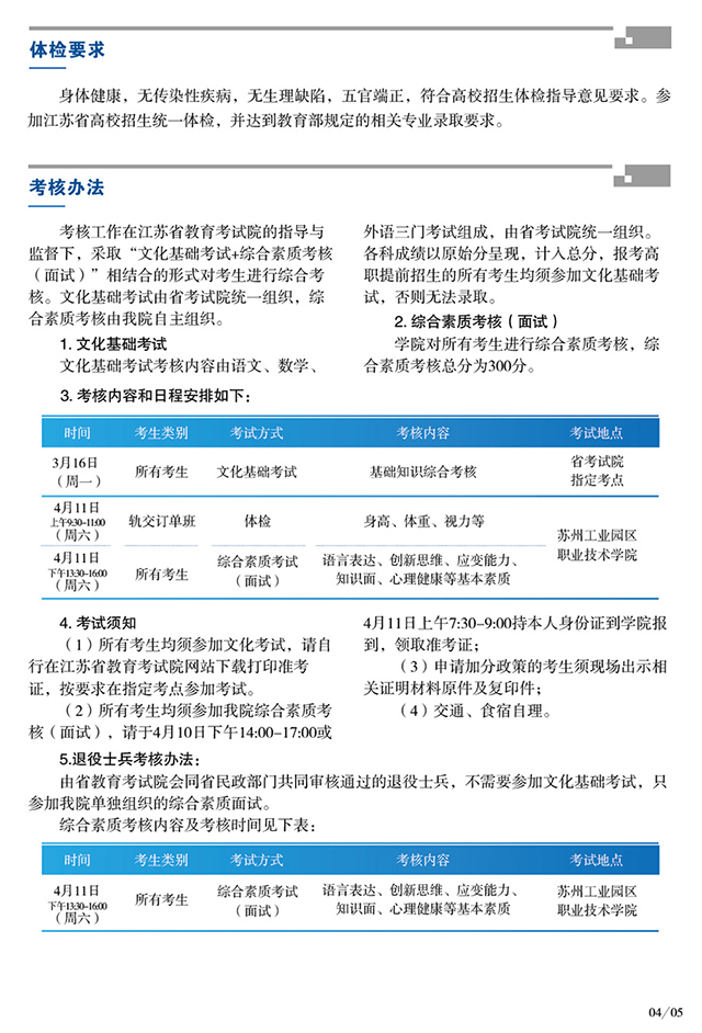 2020高职提前招生简章-苏园职院（IVT）